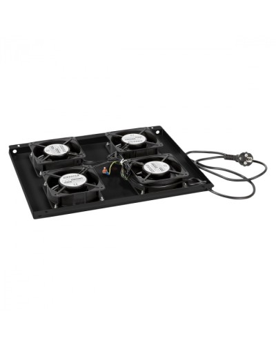 Панель вентиляционная с 4 вентиляторами Cabeus TRAY-60-BK в Дербенте Вентиляторные модули Pintop.ru