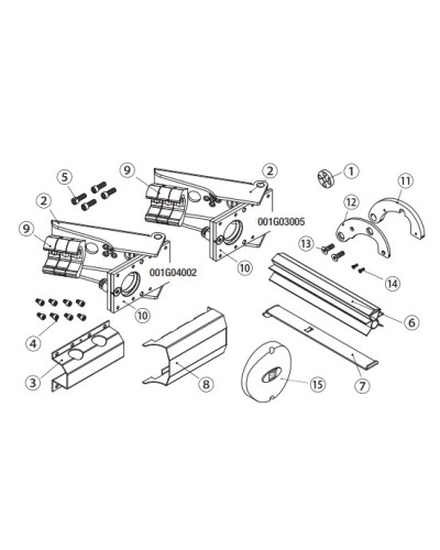 Рычаги F500 без крепления Came 119RID185 в Дербенте Запчасти для шлагбаумов и автоматики Pintop.ru