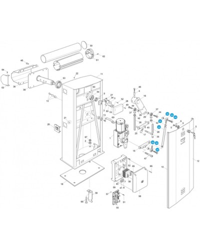 Пружина G4000/G6000 Came 119RIG082 в Дербенте Запчасти для шлагбаумов и автоматики Pintop.ru