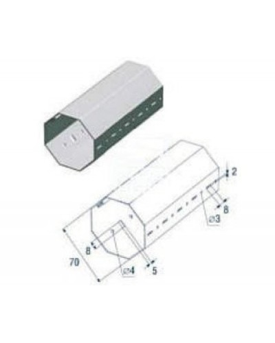 Выходной фланец G12000 Came 119RIG112 в Дербенте Запчасти для шлагбаумов и автоматики Pintop.ru