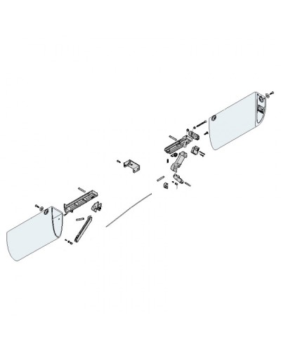Механизм нижний профиля DF Came 119RIR228 в Дербенте Запчасти для шлагбаумов и автоматики Pintop.ru