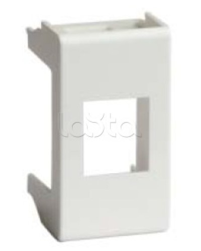 Адаптер для информационных разъемов SIEMON, белый, 1мод. DKC 76608B в Дербенте Аксессуары для стоек и шкафов Pintop.ru