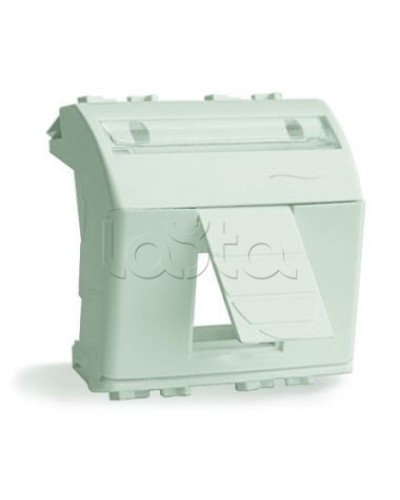 Адаптер для информационных разъемов R&M, белый, 2 мод. DKC 76612B в Дербенте Аксессуары для стоек и шкафов Pintop.ru