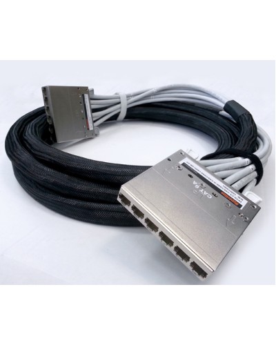 Сборка кабельная претерминированная Hyperline PPTR-CT-CSS/C6AS-D-CSS/C6AS-LSZH-5M-GY в Дербенте Аксессуары для стоек и шкафов Pintop.ru