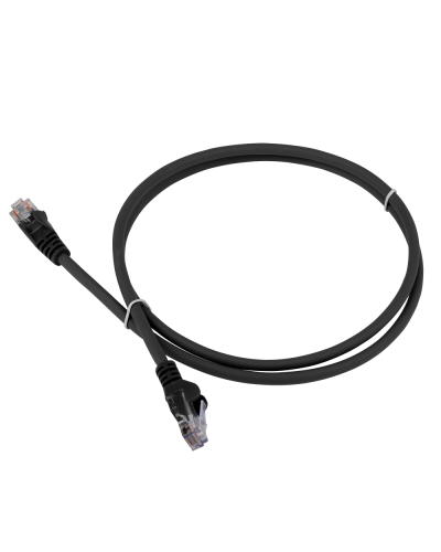 Патч-корд LANMASTER LSZH UTP кат.5e, 0.3 м, черный LANMASTER LAN-PC45/U5E-0.3-BK в Дербенте Патчкорды (медные) Pintop.ru