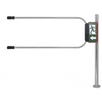 Smartec ST-GR012EC-CR - Калитка аварийного выхода с электромагнитом, хромированная, в комплекте стойка 1000 х D50 мм и створка 1200 х D25 мм.